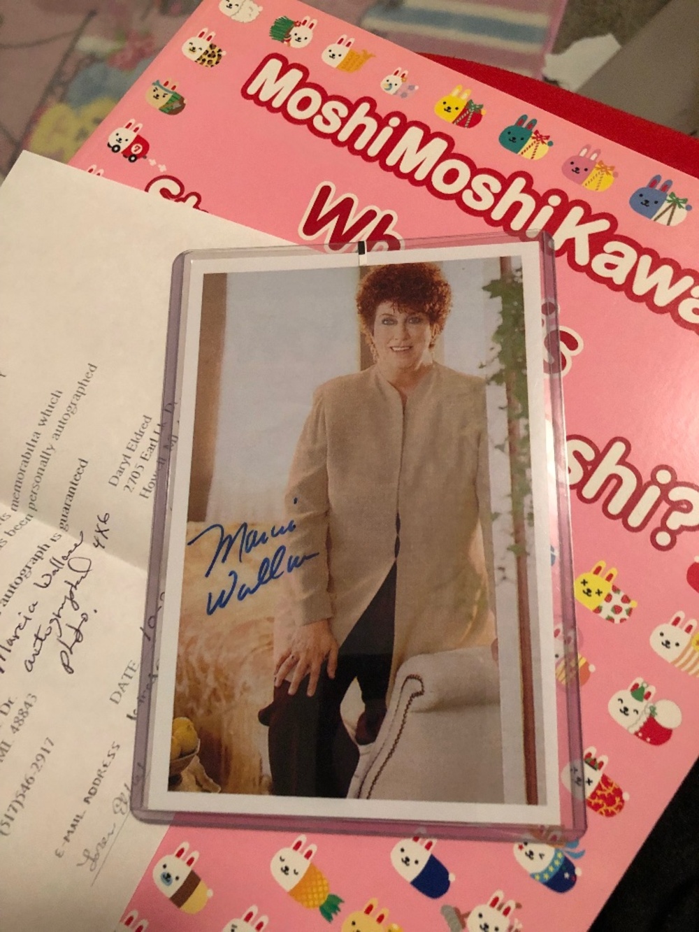 Krabappel simpsons marcia wallace autographed coa